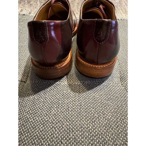 The Office of Angela Scott Mr Smith Bordeaux stripe oxfords size 37.5 / 7.5 - Picture 5 of 11
